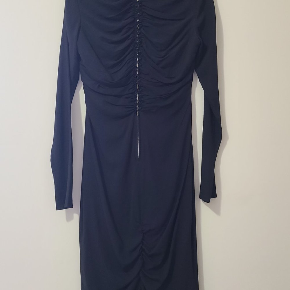 Versace Medusa Long Sleeve Size 8 Midi Dress - Picture 8 of 16